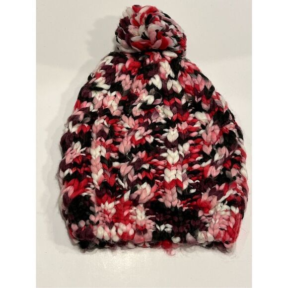 686 Women’s Beanie Hat Pompon Multicolor One Size Adult - Picture 1 of 9